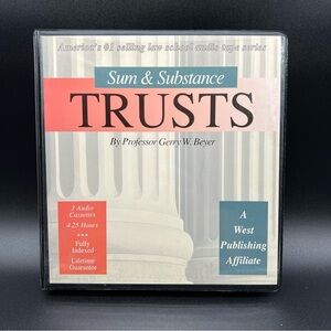 Trusts By Professor Gerry Beyer Sam & Substance Law School Audio 3 Tape Series